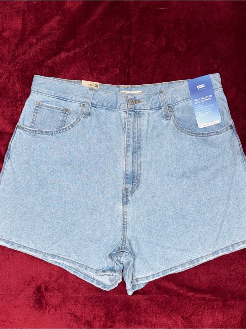 Levi's High-Waisted Light Blue Denim Shorts